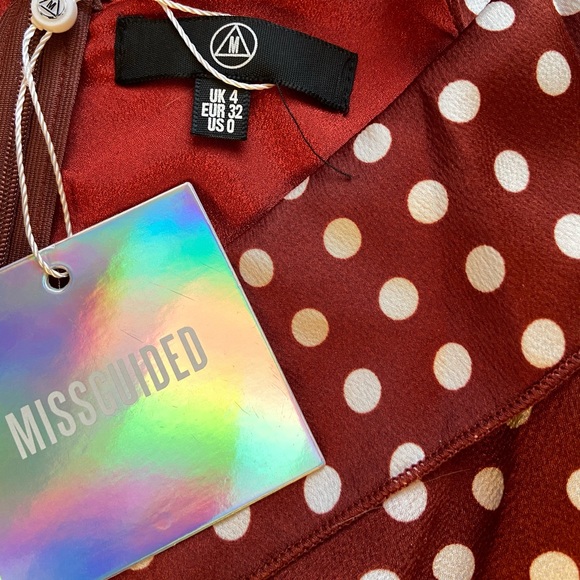 Missguided Satin Frill Midi Dress - Picture 4 of 5